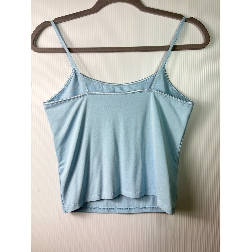Ambiance Womens Sky Blue Small Cami Tank Top Built In Shelf Bra Adjustable Strap - Picture 3 of 6